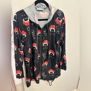 Frida Khalo windbreaker hoodie Koker new never used one size